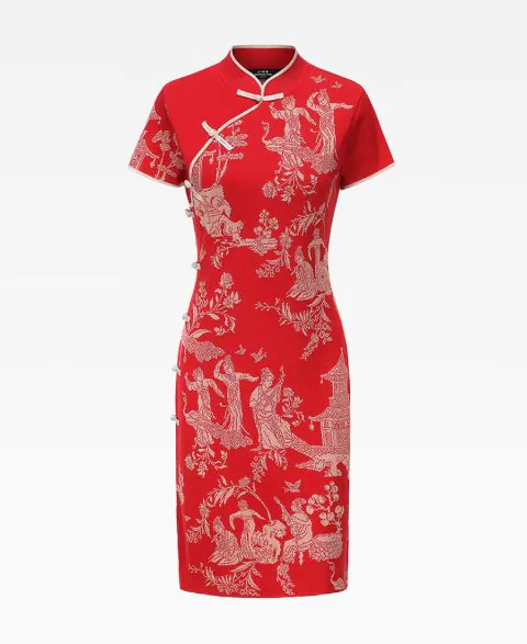 Silk Knitted Qipao